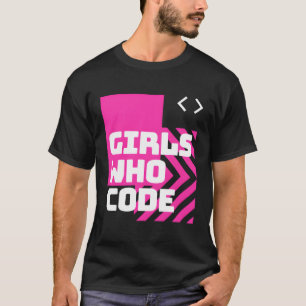 Girls Who Code Code Like A Girl Women Programmer T-Shirt