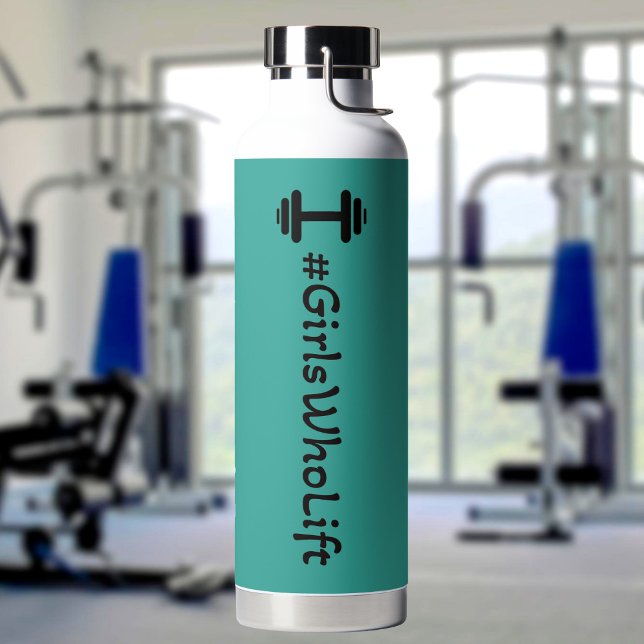 #Girls Who Lift Dumbbell Water Bottle (Creator Uploaded)