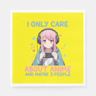 Girls who love anime napkin