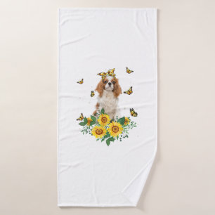 Girls Women Mom Cavalier King Charles Spaniel Dog  Bath Towel