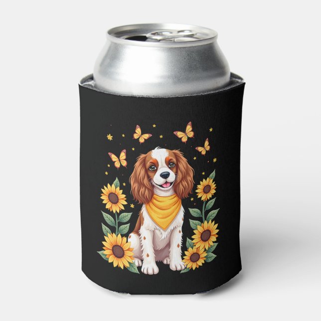 Girls Women Mom Cavalier King Charles Spaniel Dog  Can Cooler (Can Front)