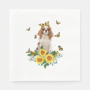 Girls Women Mom Cavalier King Charles Spaniel Dog Napkin