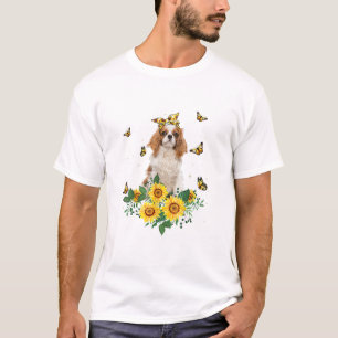 Girls Women Mom Cavalier King Charles Spaniel Dog  T-Shirt