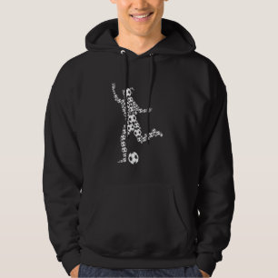 Girls Women Soccer Player Coach Sport Graphic Hoodie