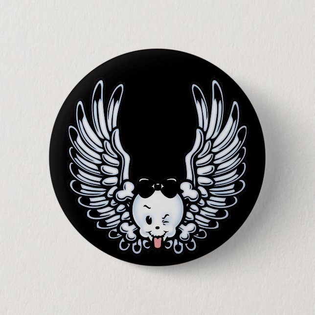Girlwing 2 Inch Round Button (Front)