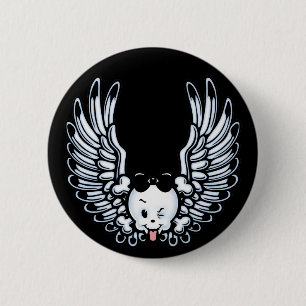 Girlwing 2 Inch Round Button