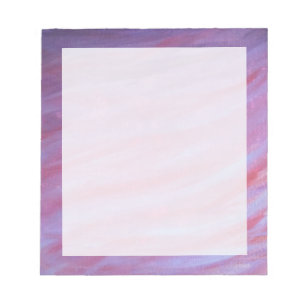 Girly Abstract Feminine Pink Purple Cute Zebra Notepad