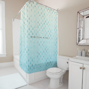 Girly Aqua Glam Tropical Pineapples Ombre