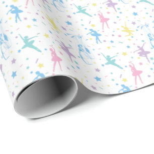 Girly Ballerina Dancer - Ballet Pattern Wrapping Paper