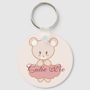 Girly Bear Keychain
