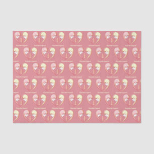 Girly BFF Karaoke Love Heart Tissue Paper