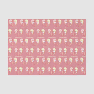 Girly BFF Karaoke Love Heart Tissue Paper