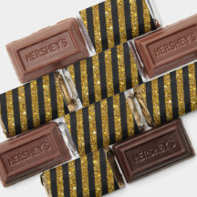 Girly Black Gold Glitter Sparkles Stripe Pattern 