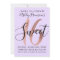 Girly Black Purple Rose Gold Foil Sweet 16