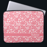 Girly Blush Pink Tropical Flowers Monogram Laptop Sleeve<br><div class="desc">Girly Blush Pink Tropical Flowers Monogram Laptop Sleeve. Easy to customize with text,  fonts,  and colours. Created by Zazzle pro designer BK Thompson exclusively for Cedar and String; please contact us if you need assistance with the design.</div>