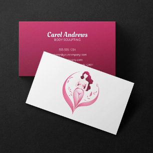 Girly Body Sculpting Beauty Body Contouring Spa Business Card