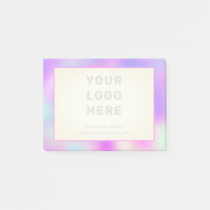 Girly Business Logo Here Branded Post-it Notes