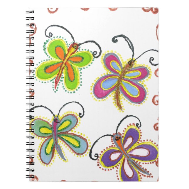 Girly Butterfly Notebook (Front)