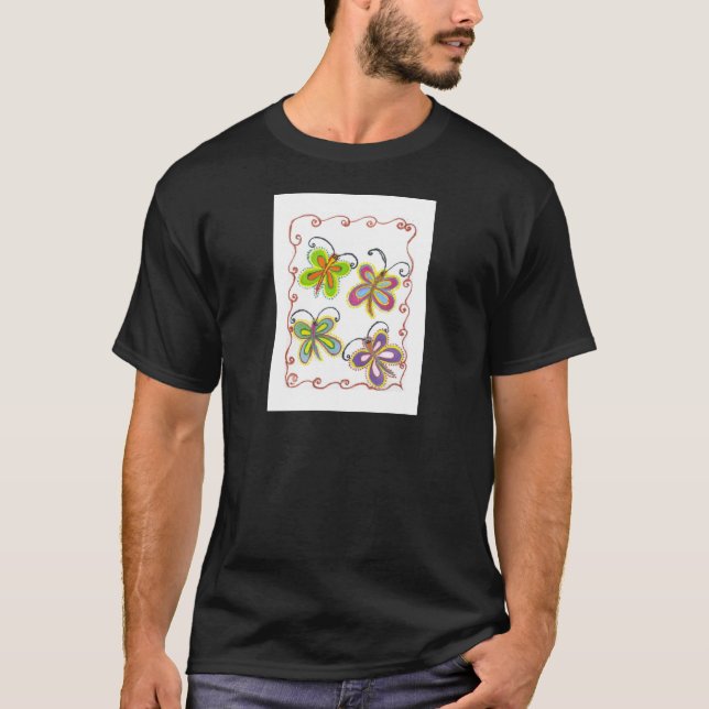 Girly Butterfly T-Shirt (Front)
