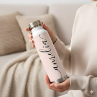 Girly Calligraphy Modern Blush Pink