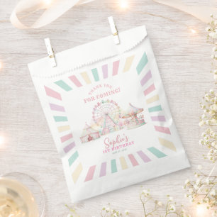 Girly Carnival Circus Kids Birthday Thank You Favour Bag