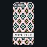 Girly Chic Aztec Pattern Persoanlized Name Barely There iPhone 6 Case<br><div class="desc">Girly Chic Andes Tribal Ethnic Abstract Aztec Geometric Pattern Persoanlized Monogram Initial Name Gift Ideas for HER. Personalize it with recipient's name or customize it further to change the font,  size & colour of the text. Or delete the text/label if you'd rather have it without.</div>