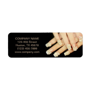 girly chic elegant manicure nails nail salon
