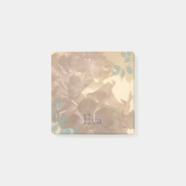 Girly Chic Floral Personalized Notes (Front)