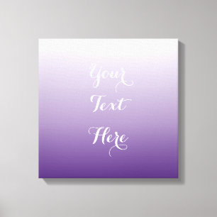 Girly Chic minimalist ombre lilac lavender purple Canvas Print