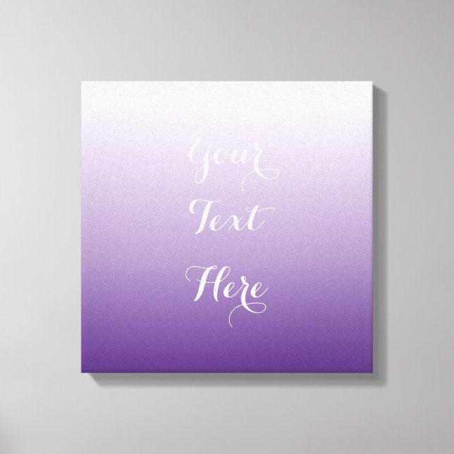 Girly Chic minimalist ombre lilac lavender purple Canvas Print (Front)