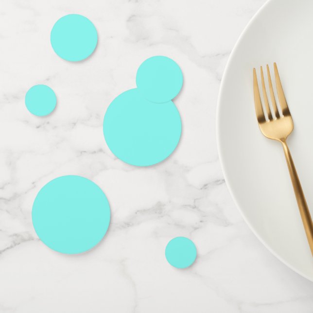 Girly chic pastel aqua Robins Egg Blue turquoise Confetti (Group)