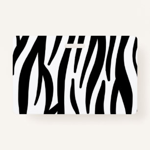 girly chic stylish black white zebra print badge