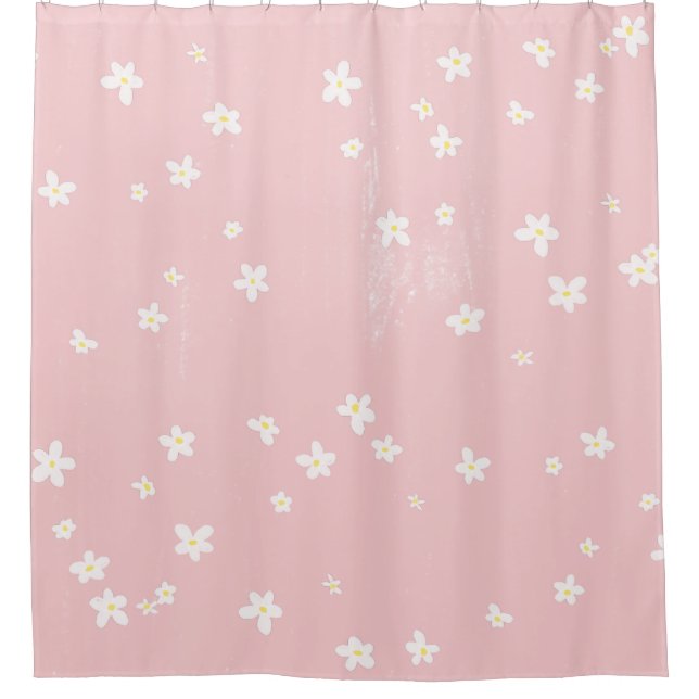 Girly Chic Stylish Pink Daisies Pattern Modern (Front)
