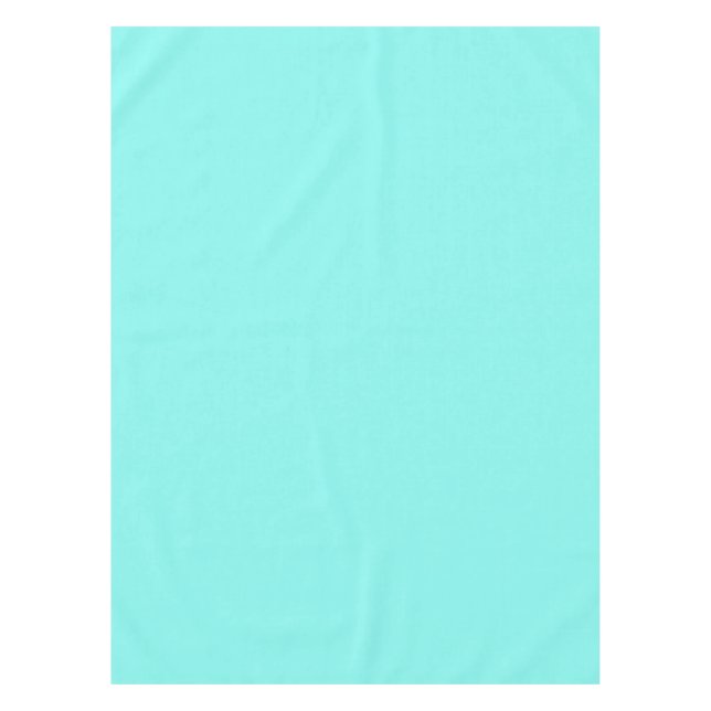 Girly chic turquoise aqua Robins Egg Blue Tablecloth (Front)