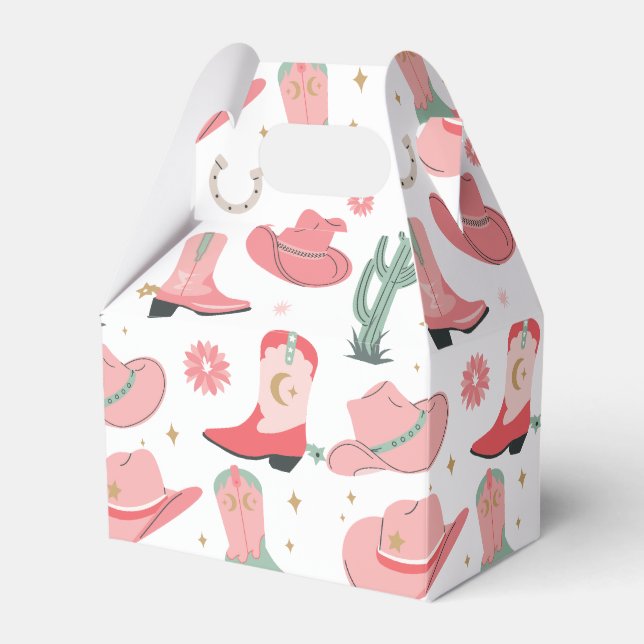 Girly Cowboy Favor Box (Front Side)