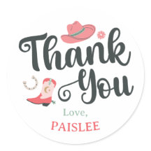 Girly Cowboy Thank You