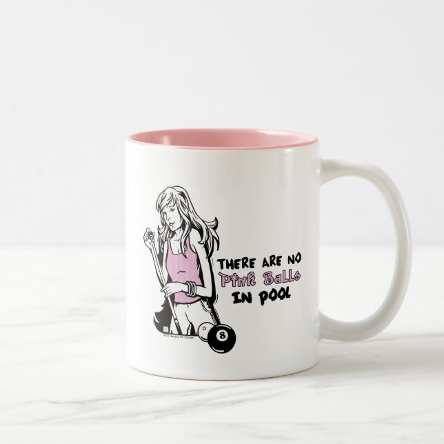 Girly Cue Two-Tone Coffee Mug (Right)