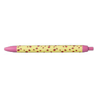 girly cute ladybug and daisy flower pattern yellow