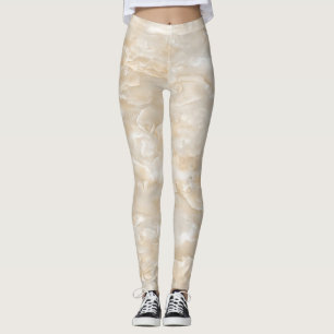 Girly Cute Trendy Marble Texture Leggings