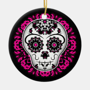 girly skull ornaments