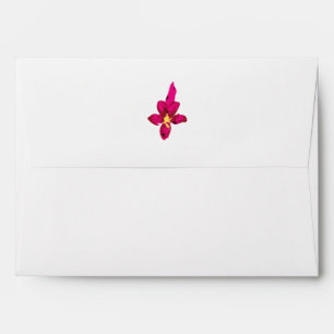Girly Design, Light Gold, Purplish Red Envelope
