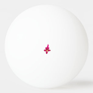 Girly Design, Light Gold, Purplish Red Ping Pong Ball
