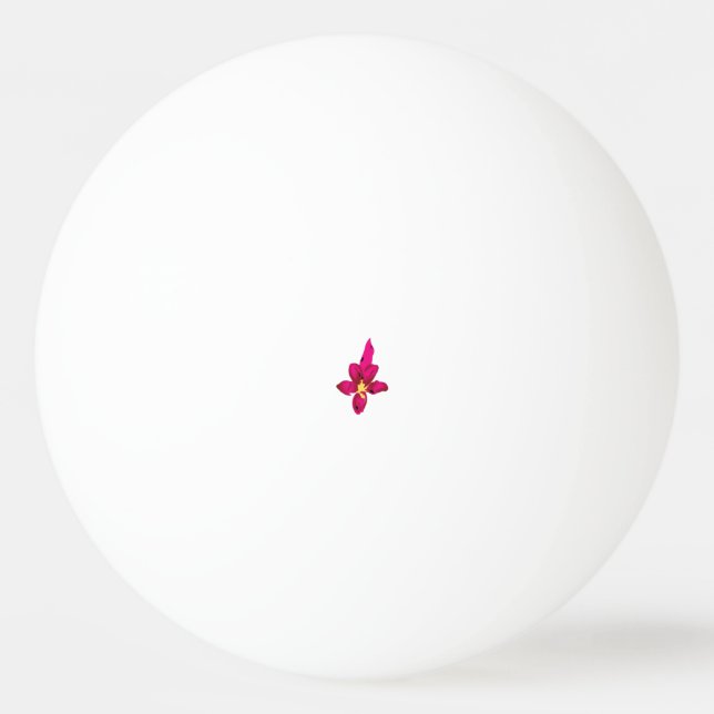 Girly Design, Light Gold, Purplish Red Ping Pong Ball (Front)