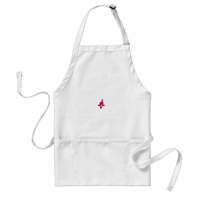 Girly Design, Light Gold, Purplish Red Standard Apron (Front)