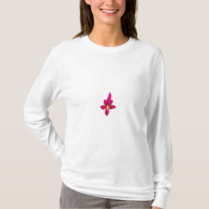 Girly Design, Light Gold, Purplish Red T-Shirt