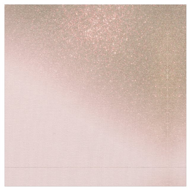 Girly Diagonal Gold Blush Pink Ombre Gradient Fabric (Close Up)