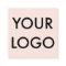 Girly Elegant Logo Professional Blush Pink