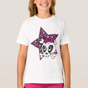 Girly Emo Skull T-Shirt