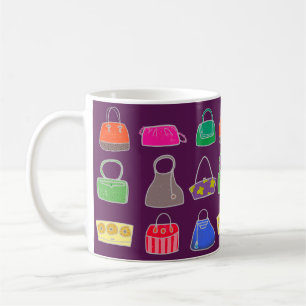 Girly Fashionista Purses Coffee Mug