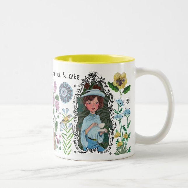 Girly Field Flower Animal | Mug (Right)